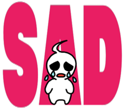 Big letter English sticker sticker #9816734