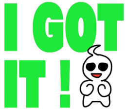 Big letter English sticker sticker #9816736