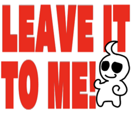 Big letter English sticker sticker #9816737