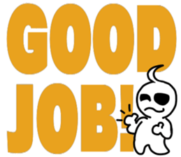 Big letter English sticker sticker #9816740