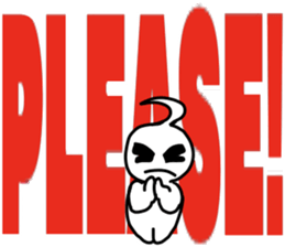 Big letter English sticker sticker #9816744