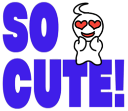 Big letter English sticker sticker #9816749