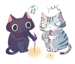 STRAYCATS in spring and summer sticker #9816876