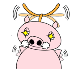 Helicopter Pig sticker #9817722
