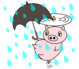 Helicopter Pig sticker #9817753