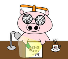 Helicopter Pig sticker #9817758