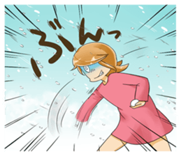 Positive and negative child sticker #9818302