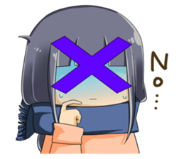 Positive and negative child sticker #9818313