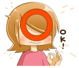 Positive and negative child sticker #9818314