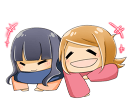 Positive and negative child sticker #9818319