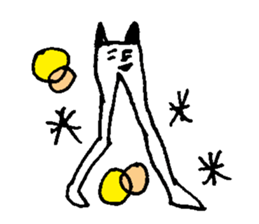 Tights cat ! sticker #9819096