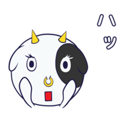 Milk, fond, cow sticker #9820150