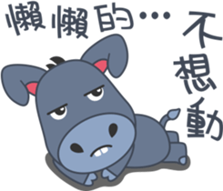 Little Donkey Daily Life sticker #9820224