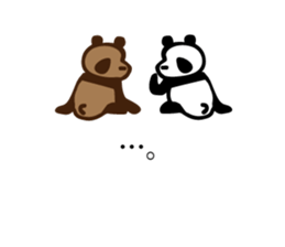 panda talk sticker sticker #9820252