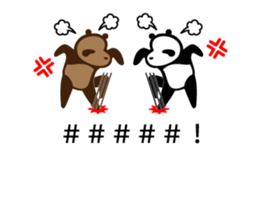 panda talk sticker sticker #9820272