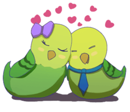 The happy parrots sticker #9820961