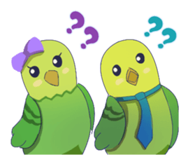 The happy parrots sticker #9820965