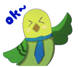 The happy parrots sticker #9820970