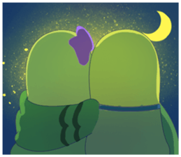 The happy parrots sticker #9820988