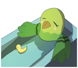 The happy parrots sticker #9820998