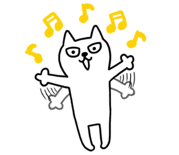 TOFU -White Cat - 6 sticker #9821603