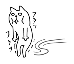TOFU -White Cat - 6 sticker #9821610