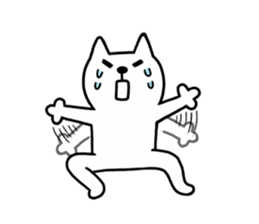 TOFU -White Cat - 6 sticker #9821614