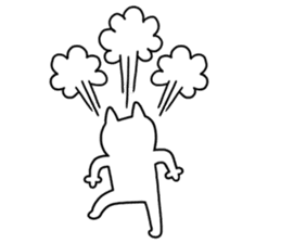 TOFU -White Cat - 6 sticker #9821615