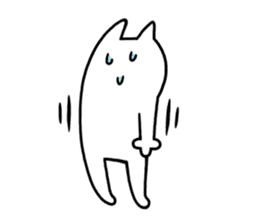 TOFU -White Cat - 6 sticker #9821618