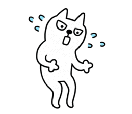 TOFU -White Cat - 6 sticker #9821619