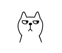 TOFU -White Cat - 6 sticker #9821621