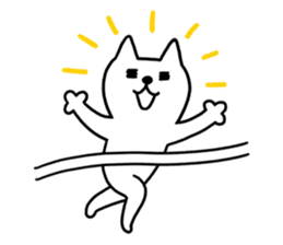 TOFU -White Cat - 6 sticker #9821629