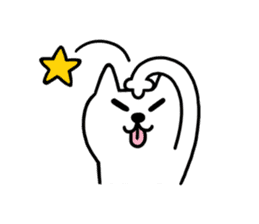 TOFU -White Cat - 6 sticker #9821631