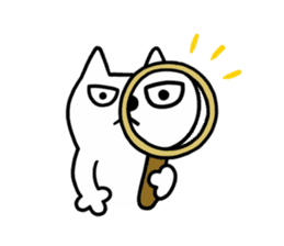 TOFU -White Cat - 6 sticker #9821632