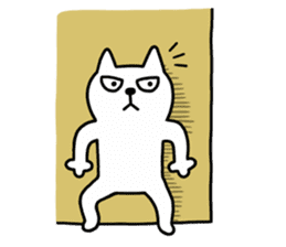 TOFU -White Cat - 6 sticker #9821633