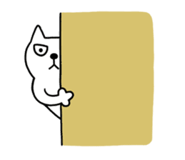 TOFU -White Cat - 6 sticker #9821634