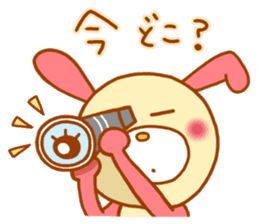 pink rabbits!! sticker #9822041