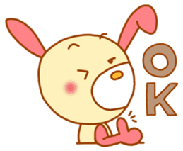 pink rabbits!! sticker #9822048