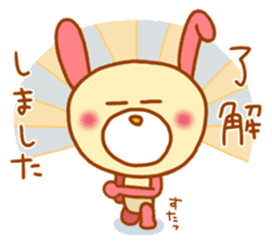 pink rabbits!! sticker #9822049