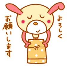 pink rabbits!! sticker #9822050