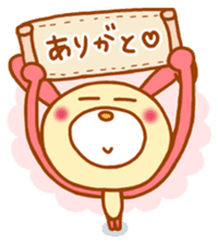 pink rabbits!! sticker #9822052