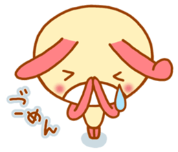 pink rabbits!! sticker #9822056
