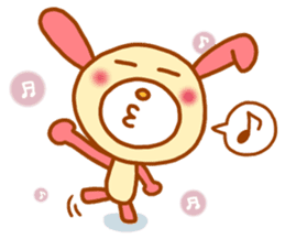 pink rabbits!! sticker #9822065