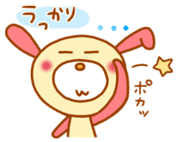 pink rabbits!! sticker #9822068