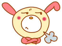 pink rabbits!! sticker #9822069