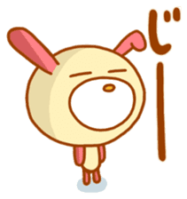 pink rabbits!! sticker #9822072