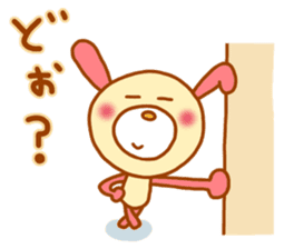 pink rabbits!! sticker #9822073
