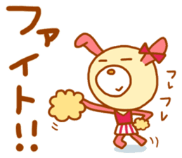 pink rabbits!! sticker #9822074