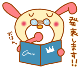 pink rabbits!! sticker #9822078