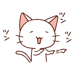 Siamese cat lovebirds!ver.white cat sticker #9822381
